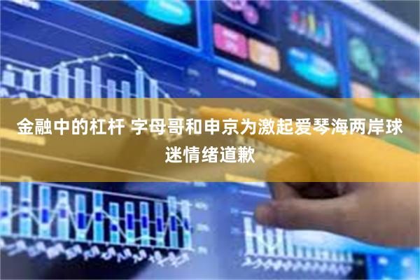 金融中的杠杆 字母哥和申京为激起爱琴海两岸球迷情绪道歉